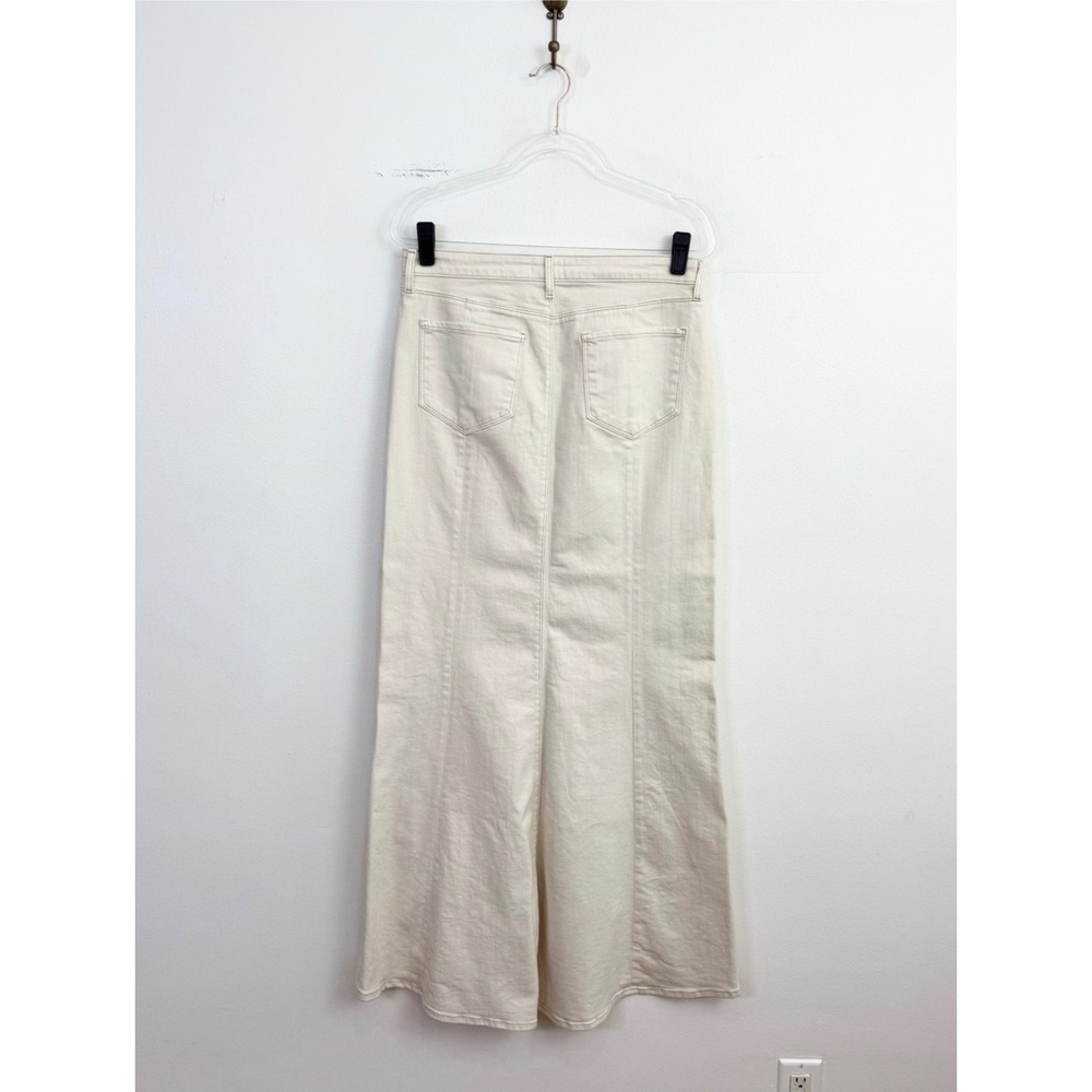 L'AGENCE Kailani Mermaid Denim Maxi Skirt Macadamia Size 29 - Picture 5 of 7